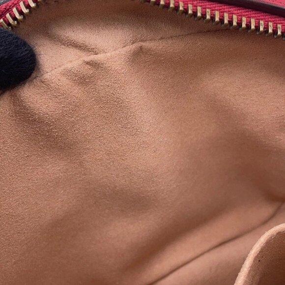 GUCCI GG Marmont Mini Shoulder Bag Size Mini Leather Red/Beige 448065 - Picture 13 of 14